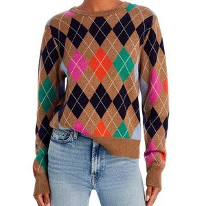 Kule Heidi Argyle Sweater NWT Sz L